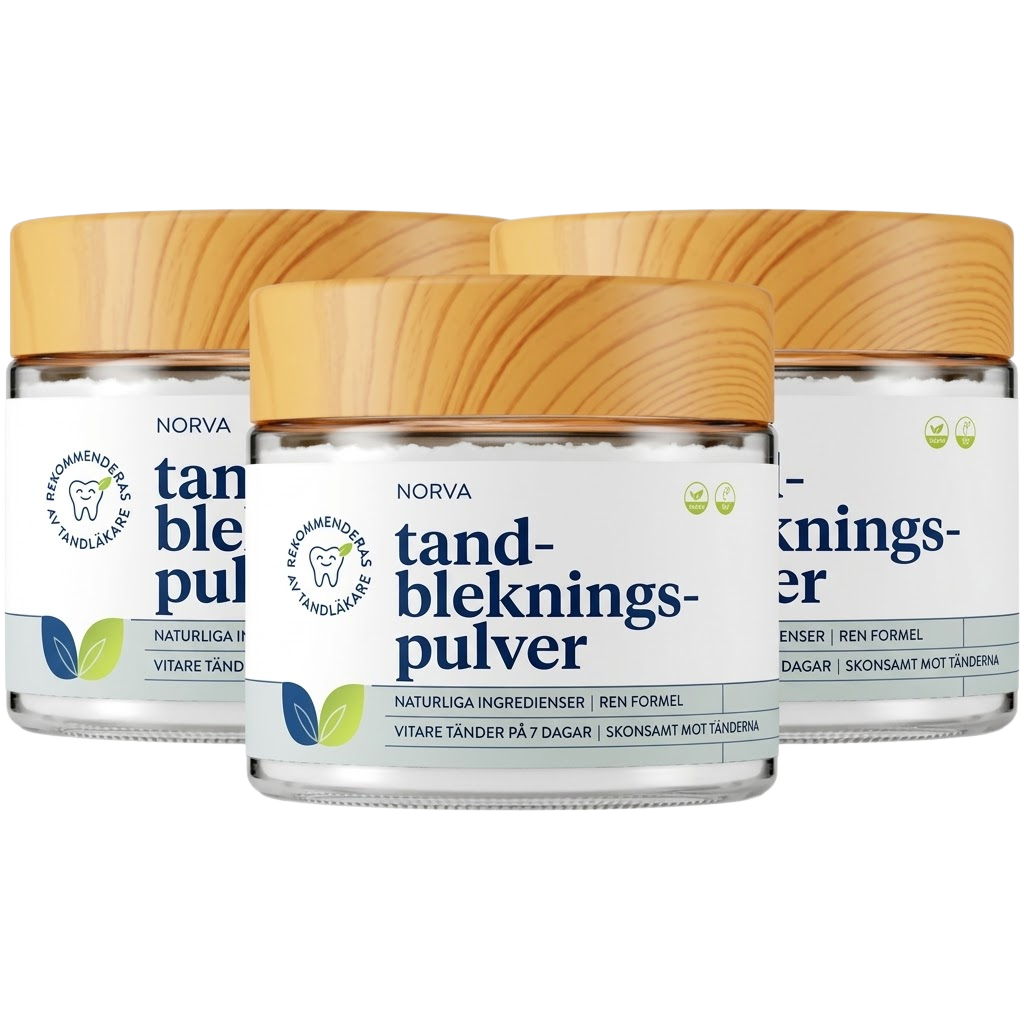 Norva® Trippelverkande Tandblekningspulver