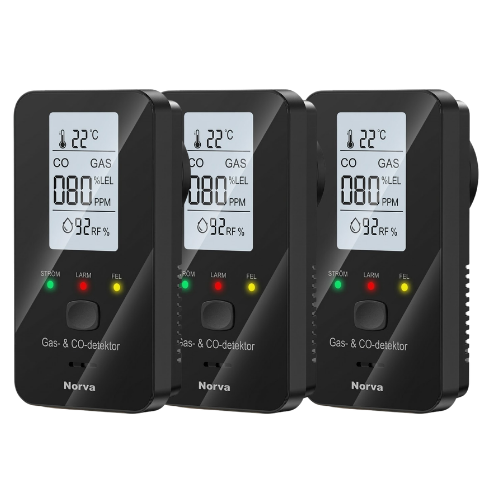 Norva 4-i-1 CO-detektor